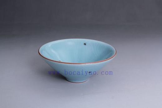 柏采汝窑 BR-127DX 铁斑斗笠杯 商品图0