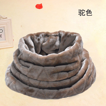 【优美】韩版秋冬仿皮草貂毛围脖女士保暖套头男女脖套 商品图2