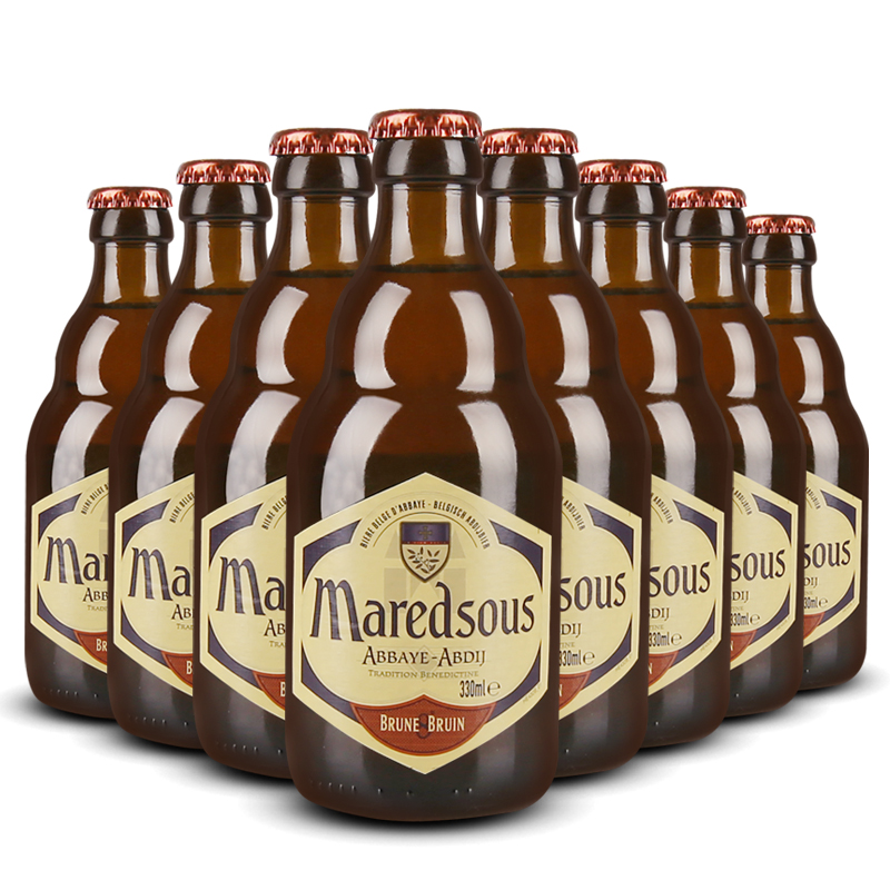 比利时原瓶 进口啤酒 马里斯8度 maredsous bruin 330