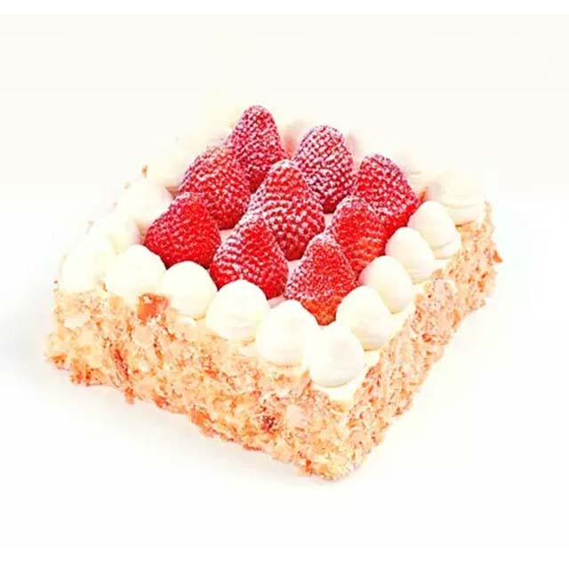 草莓拿破仑【让酥皮、奶油，重新诠释下草莓的红颜诱惑，近13000多人已吃过此款蛋糕】