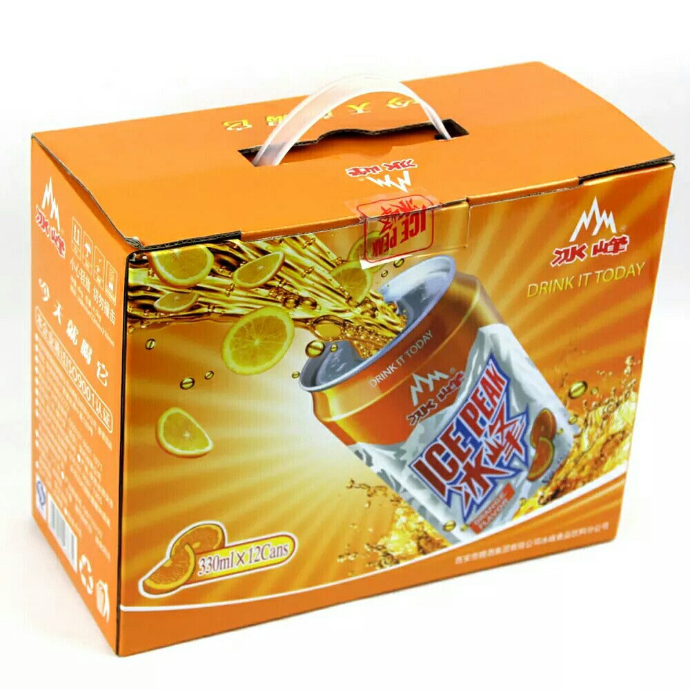 冰峰橙味汽水 礼盒装330ml*12罐 整箱