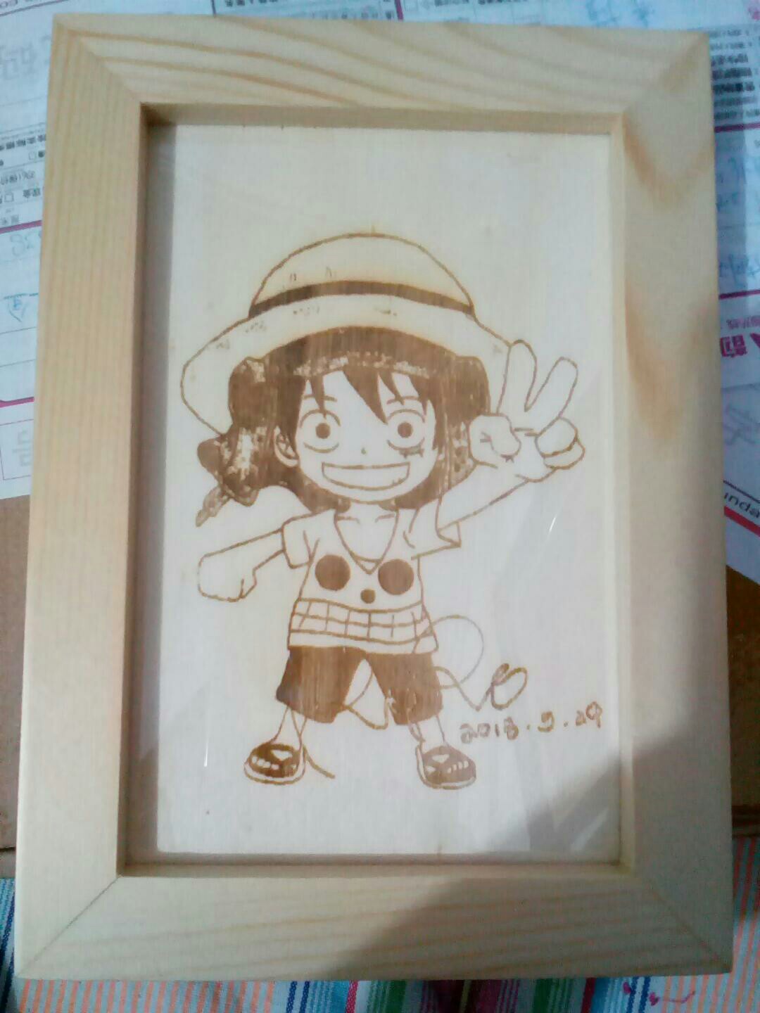 木板刻画