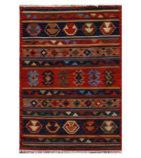 土库曼kilim TK705(小尺寸图案简化，大尺寸图案反复)