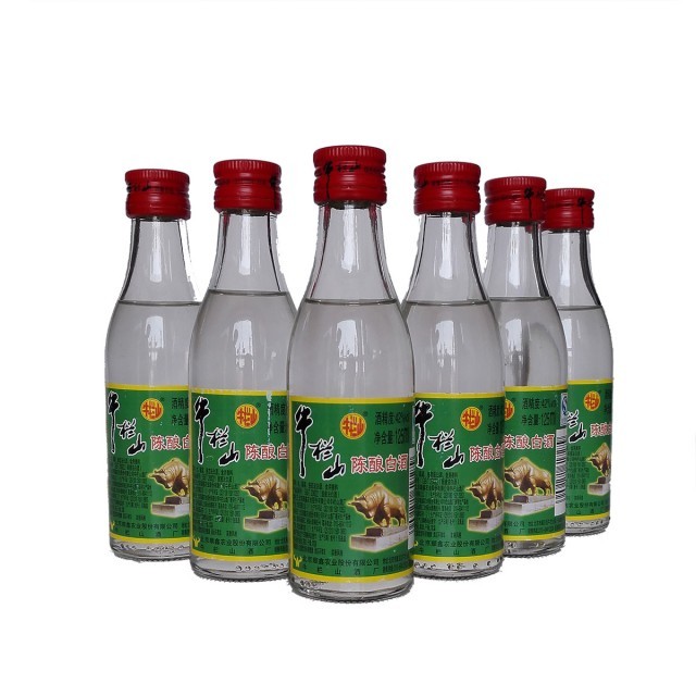 绿标二两半牛栏山陈酿白酒42度 125ml*30瓶