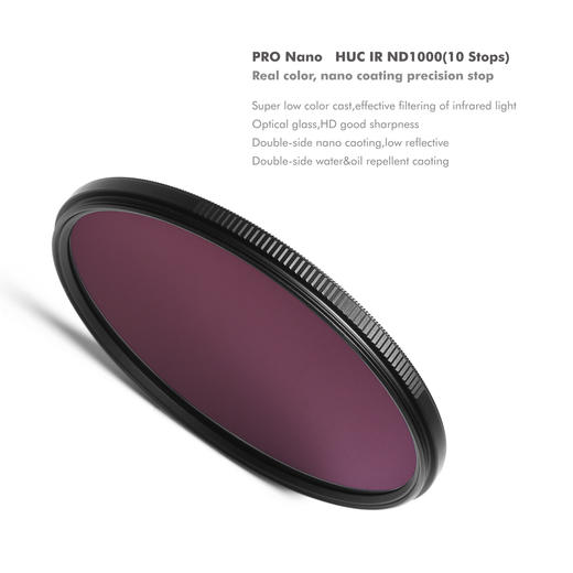 活动：减光镜 HUC ND1000 77mm 圆镜 中灰镜 减光镜 商品图0