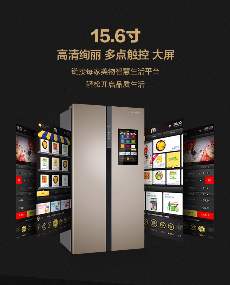 CD-533TH1对开门智能大屏冰箱(充值每家美物