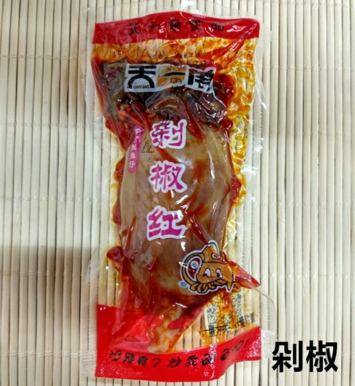 温州特产 天一角 鱿鱼仔 原味剁椒味500g