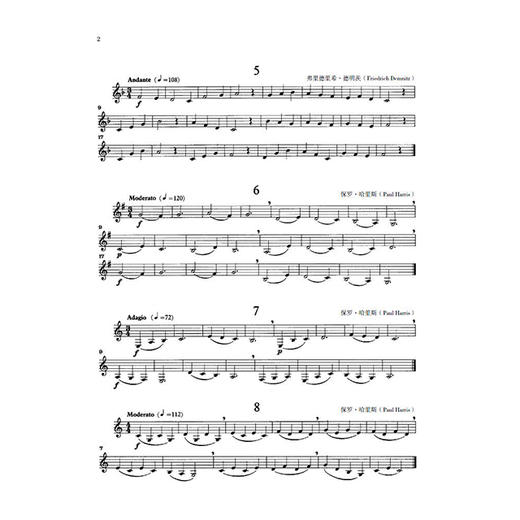 【正版现货】80首单簧管进阶练习曲1 商品图3
