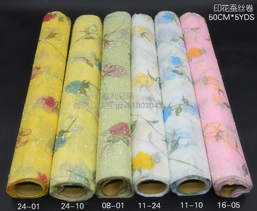 印花蚕丝卷（50CM*5YDS,韩国进口，不包邮） 商品图1