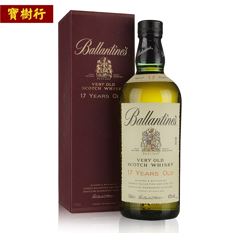 ballantines百龄坛17年弥尔顿达夫酿酒厂限量版700ml苏格兰调配型