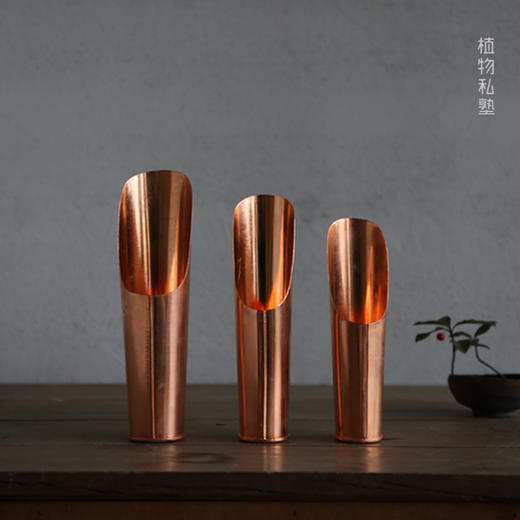植物私塾  盆栽铜铲  铜质筒铲、土铲 商品图0