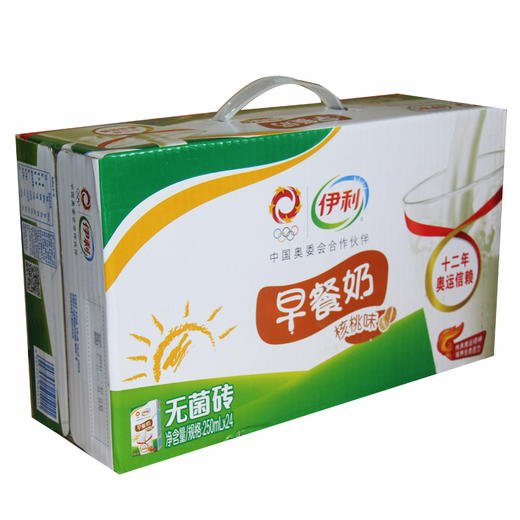 伊利早餐核桃牛奶、麦香牛奶250ml*24盒/件 商品图1