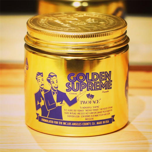 TWOFACE 双面 超强定型美式复古发油 GOLDEN SUPREME 商品图0