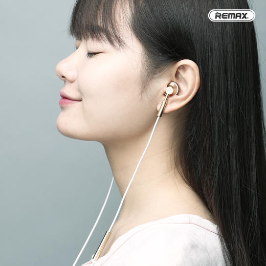 Remax手机耳机通用入耳式音乐线控金属耳机低重音防缠绕电脑MP3耳机 商品图1