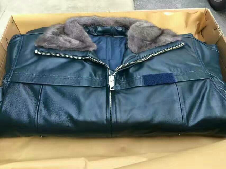 高品质山羊皮皮衣皮裤,防寒保暖精品户外皮服,飞行员户外防寒皮服