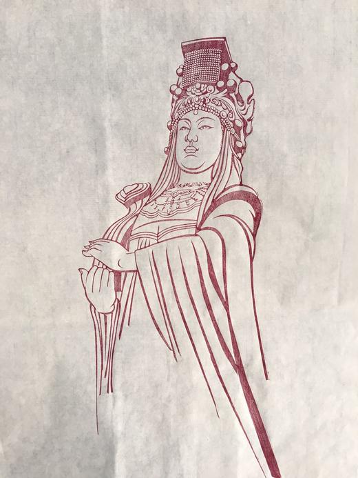 朱砂红印妈祖宝相-雕版 商品图1