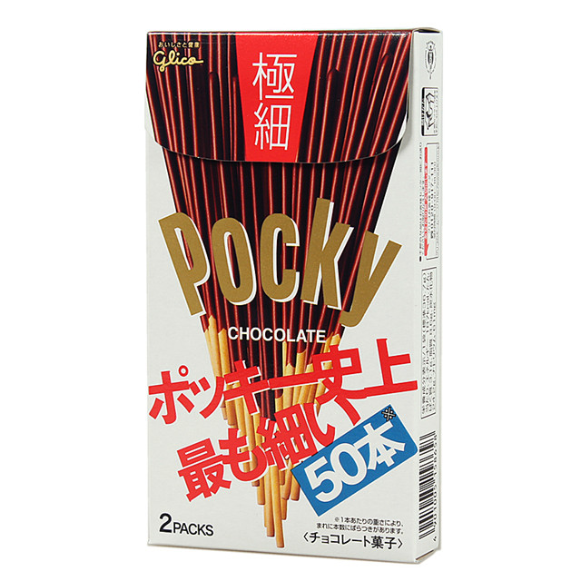 日本 格力高 pocky百奇 超细巧克力棒 75.4g