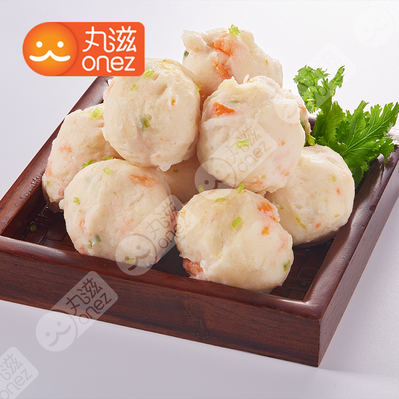 丸滋 草虾丸 虾丸 鲜虾丸 160g 6枚入