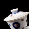 蓝地扒花粉彩三多纹小罗汉杯5头茶具 商品缩略图2