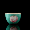 湖水绿扒花粉彩开关玛瑙红山水小罗汉杯5头茶具 商品缩略图2