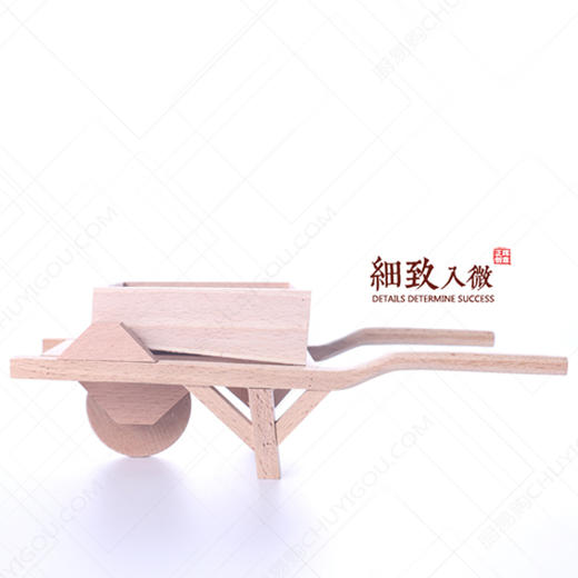 木质盛器【003】创意分餐盛器 餐饮木器  推斗车 创意盘饰 商品图4
