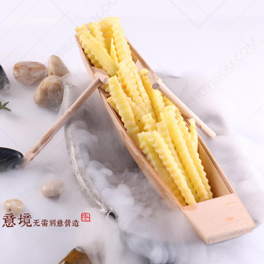 木质盛器【004】创意菜餐具 创意盛器 创意木器船 商品图0