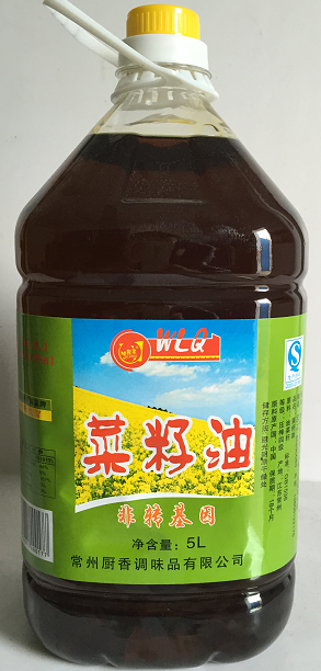 【常州馆】厨香味露泉牌菜籽油5L【仅供展示】