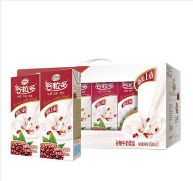 伊利谷粒多红谷牛奶饮品250ml*12盒