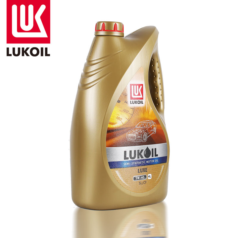 lukoil/卢克伊尔 俄罗斯汽车润滑油5w-40半合成机油sl