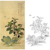 俞致贞工笔花鸟-茄菜图-JV06 商品缩略图0