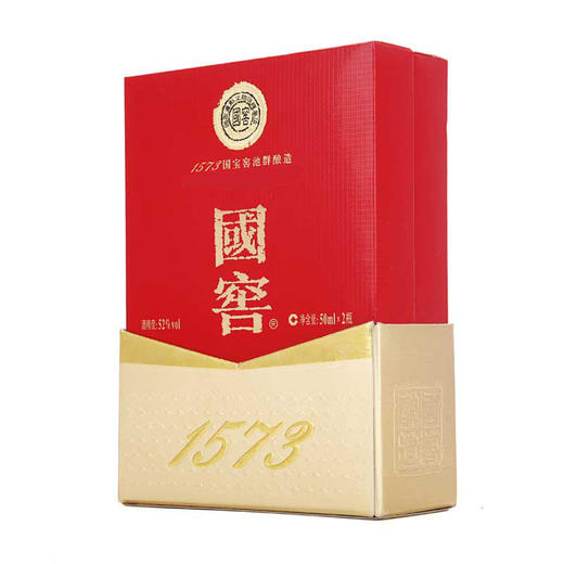 国窖1573经典装  52度50ml*2 礼盒装 【泸州老窖酒名堂】 商品图2