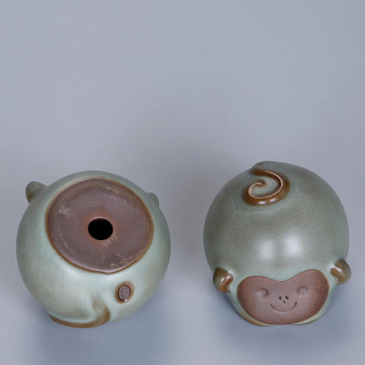 一对汝窑猴茶宠 商品图2