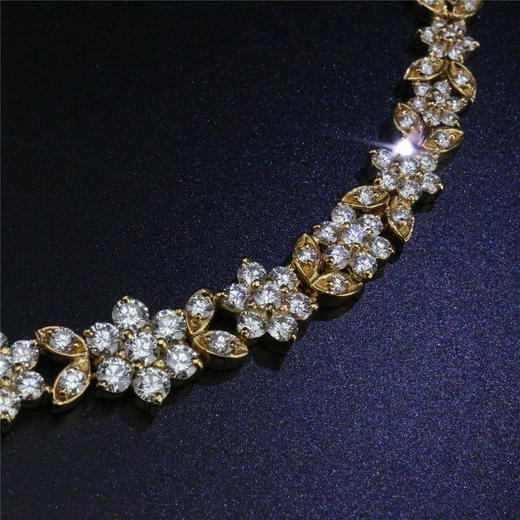 18K黄金镶钻石手链 商品图0