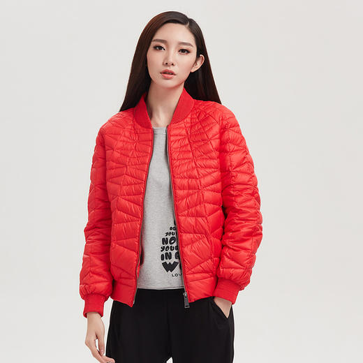 水淼冬装新款轻薄大码羽绒服女胖mm200斤韩版圆领外套S4116Q7561 商品图5