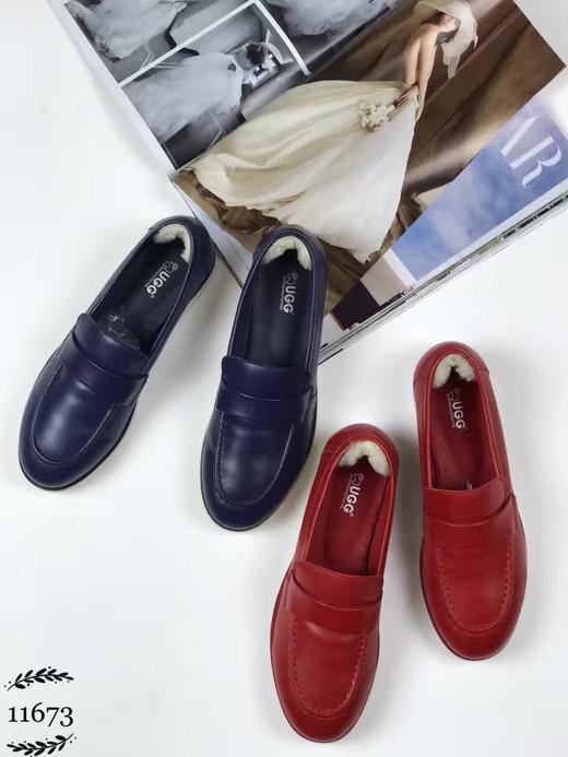 【清货秒杀】EVER 春季UGG Bella乐福鞋款 红色/深蓝 商品图0