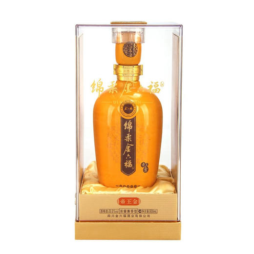 金六福绵柔帝王金 50.8度 500ml 浓酱兼香型白酒礼盒装 商品图1