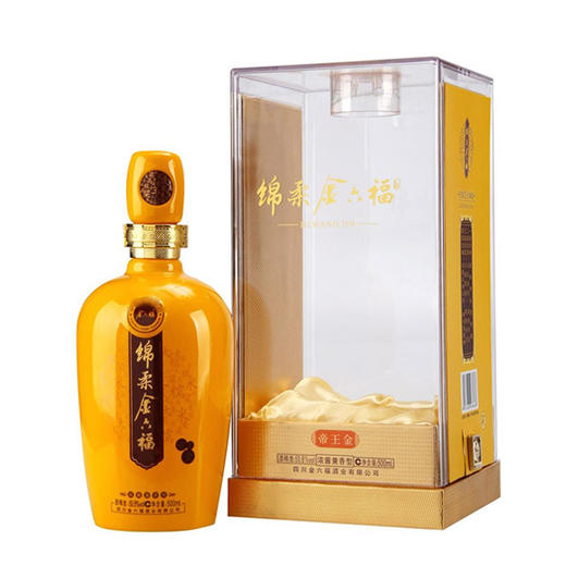 金六福绵柔帝王金 50.8度 500ml 浓酱兼香型白酒礼盒装 商品图0