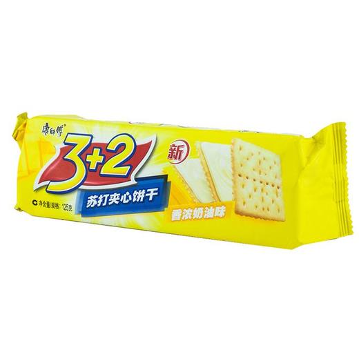 【百汇到家】康师傅3+2苏打香浓奶油味饼干125g 商品图0