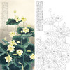 竖幅工笔花鸟白描底稿-周彦生荷花-《香远益清》-多种白描尺寸可选-QN16 商品缩略图0