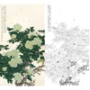 竖幅工笔花鸟白描底稿-周彦生-牡丹-《碧玉》-多种白描尺寸可选-QN18 商品缩略图0
