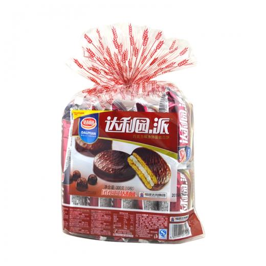 【百汇到家】达利园巧克力夹心派10枚装300g 商品图0