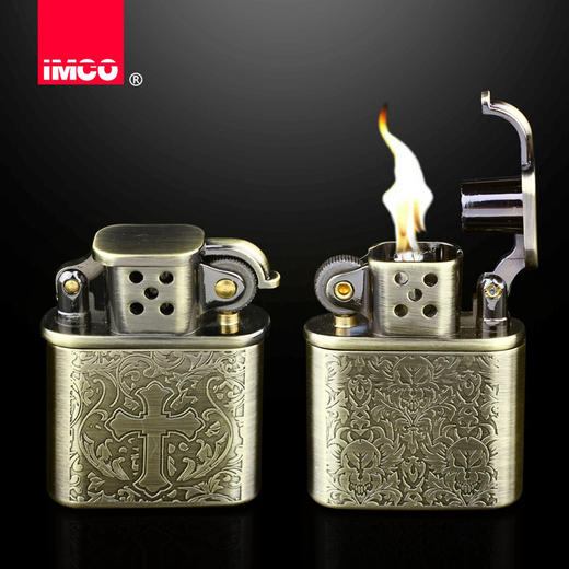 奥地利 IMCO爱酷 506防风煤油纯铜异形打火机 商品图3