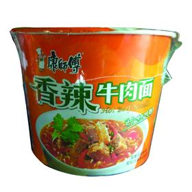 【百汇到家】康师傅 香辣牛肉面 108g/桶 方便面