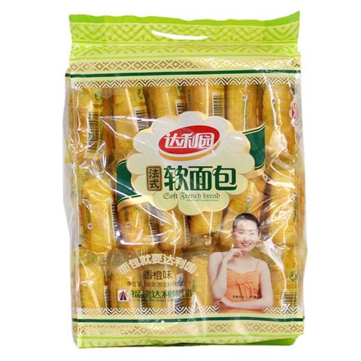 【百汇到家】达利园法式软面包香橙味360g早餐零食拔丝蒸蛋糕 商品图0