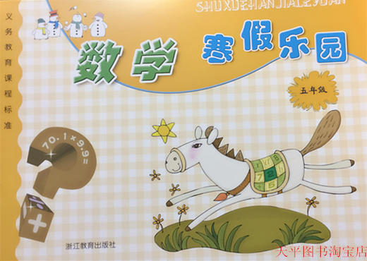 张天孝主编 浙教版数学寒假乐园五年级 商品图0
