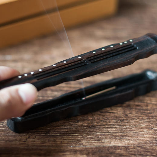 黑檀镶象牙小琴盒两件套 商品图2