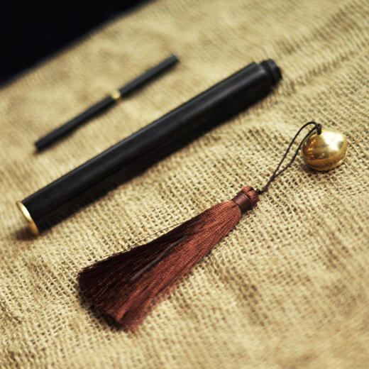 紫光檀如意镶铜香插三件套 商品图1