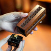 花梨回纹镶铜小立炉三件套 商品缩略图2