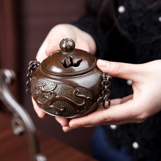 紫铜朱雀吊炉 商品图3