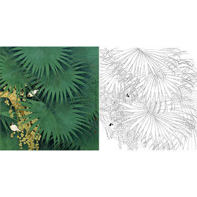 工笔花鸟白描底稿-周彦生-《顾伴》斗方小品册页-多种白描尺寸可选-QN32